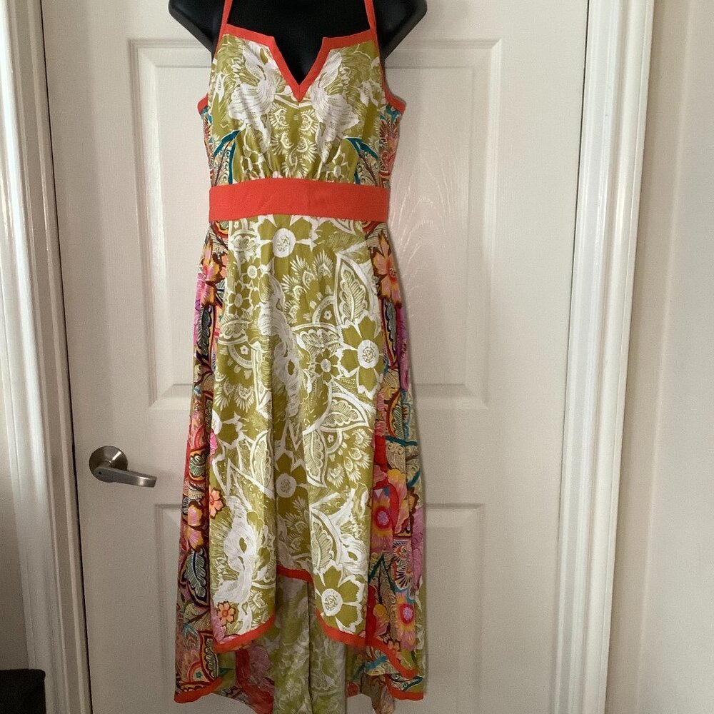 Nine West High Low Spaghetti Strap Dress